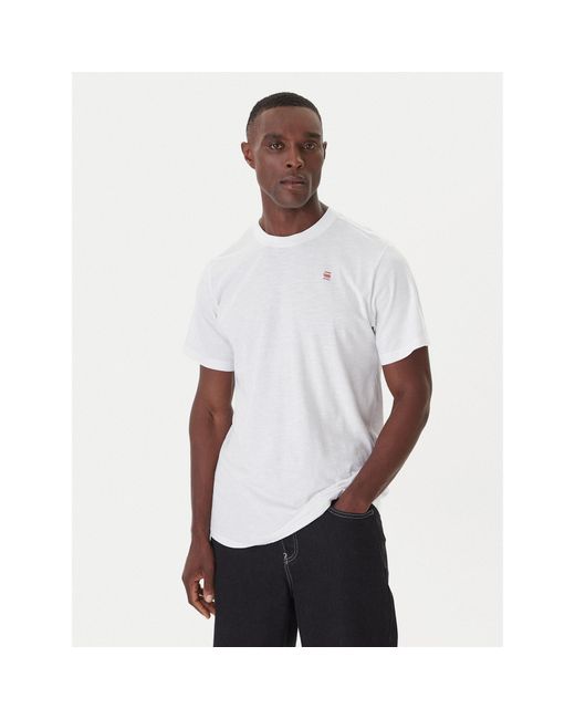 G-Star T-Shirt Lash Back D26043-C372 Relaxed Fit in White für Herren