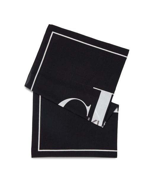 Calvin Klein Black Tuch Overprint Bandana K60K610915