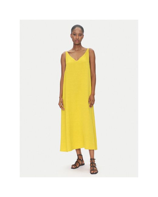 ViCOLO Yellow Sommerkleid Td0758 Regular Fit