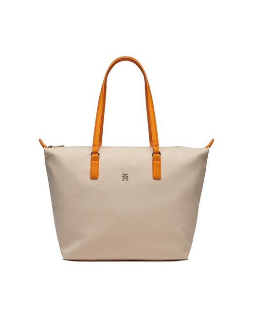 Tommy Hilfiger Brown Handtasche Poopy Canvas Aw0Aw15983
