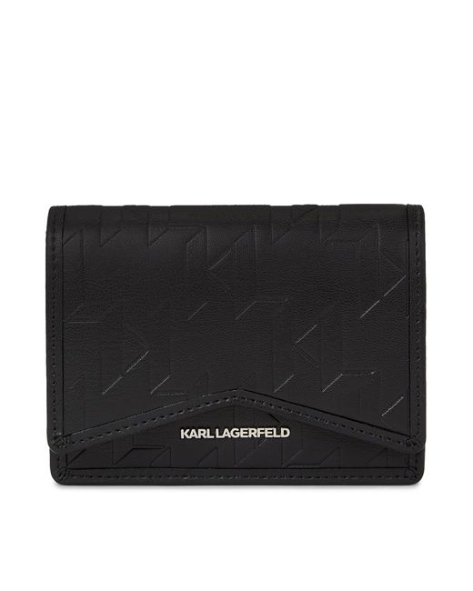 Karl Lagerfeld Black Große Damen Geldbörse 240W3218