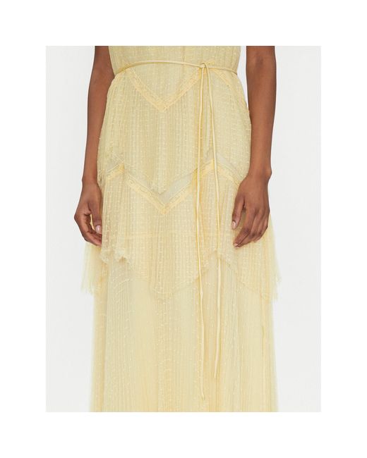 Twinset Yellow Sommerkleid 251Tp2511 Regular Fit