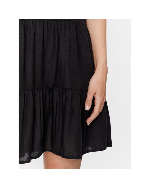 Vero Moda Black Kleid Für Den Alltag Bumpy 10286520 Regular Fit