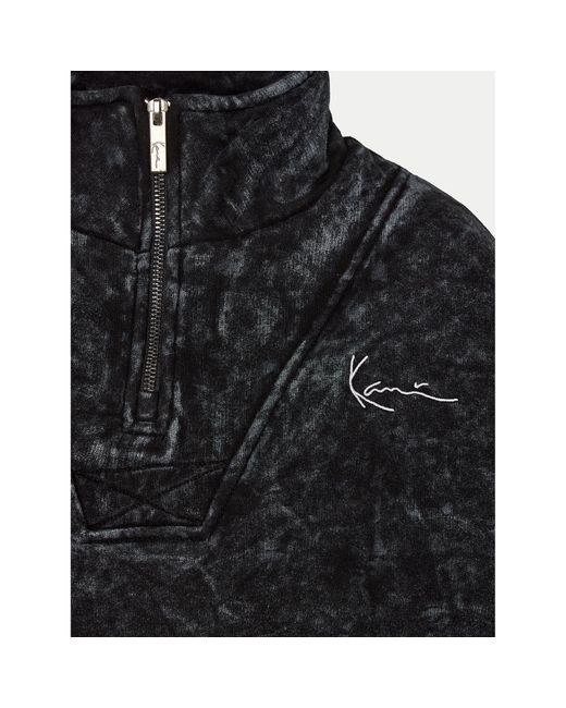 Karlkani Black Sweatshirt Kw241-007-3 Relaxed Fit