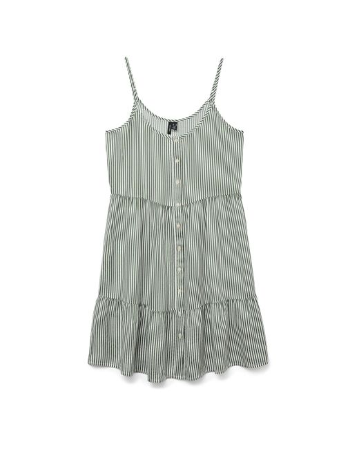 Vero Moda Gray Sommerkleid Bumpy 10325283 Loose Fit