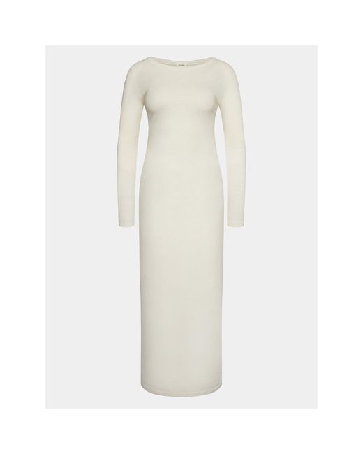 American Vintage White Kleid Für Den Alltag Gamipy Gami14Ae24 Weiß Regular Fit