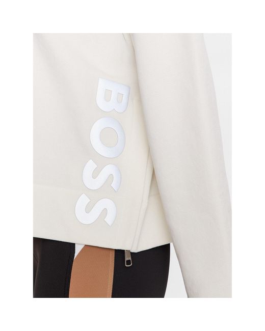 Boss White Sweatshirt 50489758 Relaxed Fit