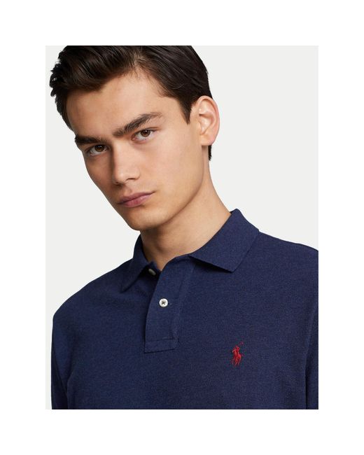 Polo Ralph Lauren Poloshirt 710680784292 Custom Slim Fit in Blau  