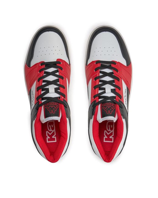 Kappa Sneakers Logo Bernal 361G13W Weiß in Red für Herren