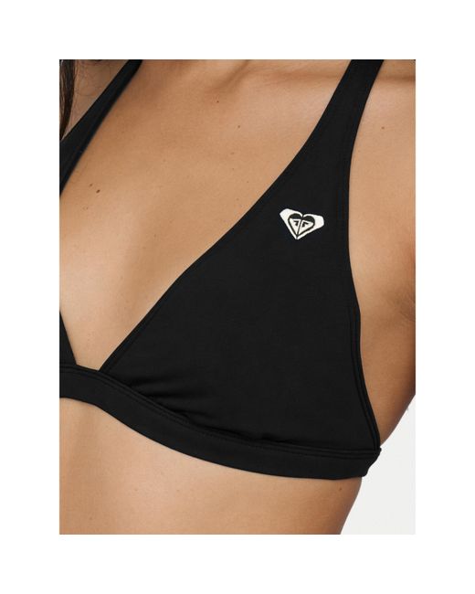 Roxy Black Bikini-Oberteil Solid Essentials Erjx305689