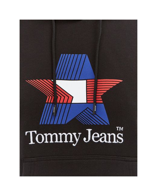 Tommy Hilfiger Black Sweatshirt Star Dw0Dw17690 Regular Fit