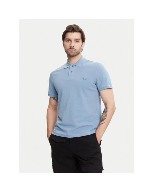 Moose Knuckles Poloshirt Everett M34Mt712 Slim Fit in Blue für Herren
