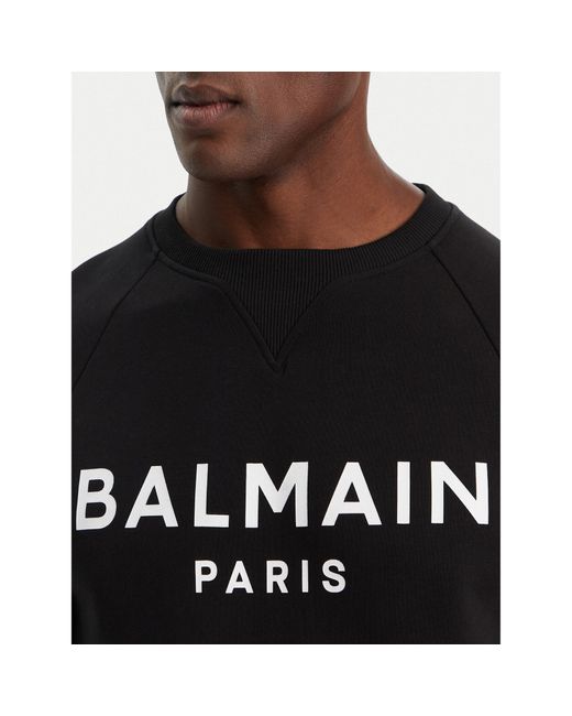 Balmain Sweatshirt Dh1Jq005Bb65 Regular Fit in Black für Herren