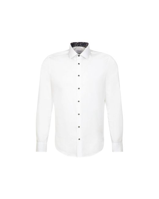 Seidensticker Hemd 01.642970 Weiß Slim Fit in White für Herren