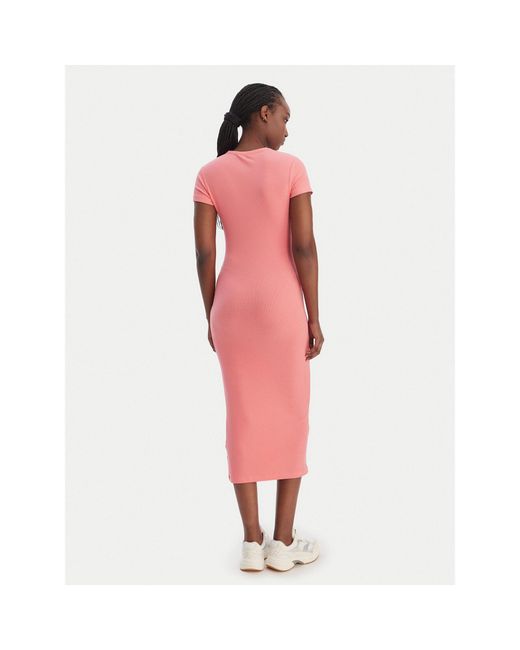 Tommy Hilfiger Red Kleid Für Den Alltag Dw0Dw22339 Slim Fit