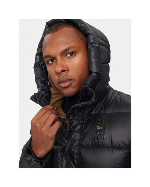 Blauer Daunenjacke 24Wbluc03028 Regular Fit in Black für Herren