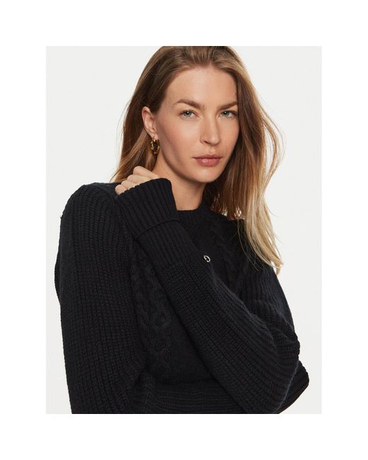 Guess Black Strickkleid Serena W4Bk17 Z3Hw0 Regular Fit