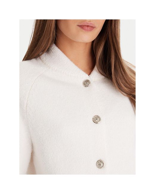 Morgan White Strickjacke 252-Mpack Regular Fit
