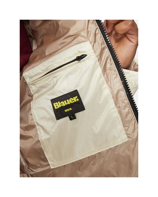 Blauer Daunenjacke 24Wbluc03023 Regular Fit in White für Herren