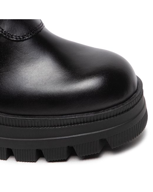 Calvin Klein Black Stiefeletten Chunky Heeled Boot W/Zip Yw0Yw00728
