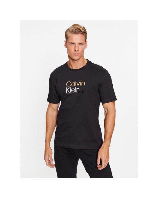 Calvin Klein T-Shirt K10K111841 Regular Fit in Black für Herren