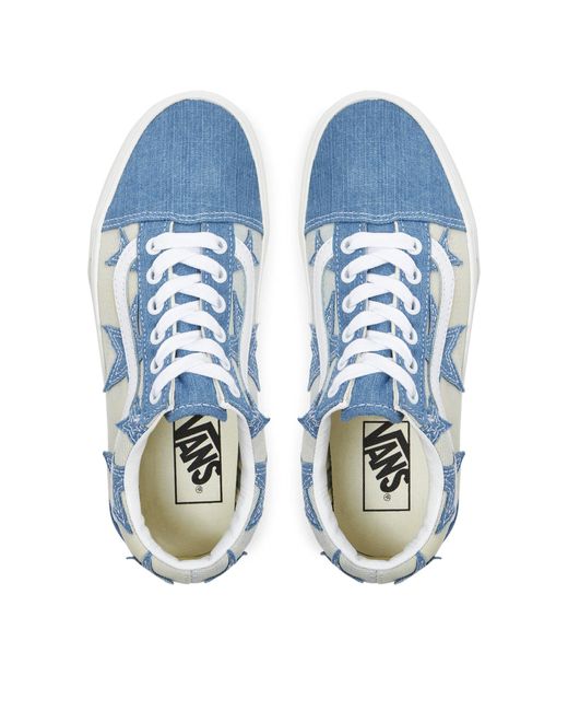 Vans Blue Sneakers aus stoff old skool vn000cr5dnm1 denim