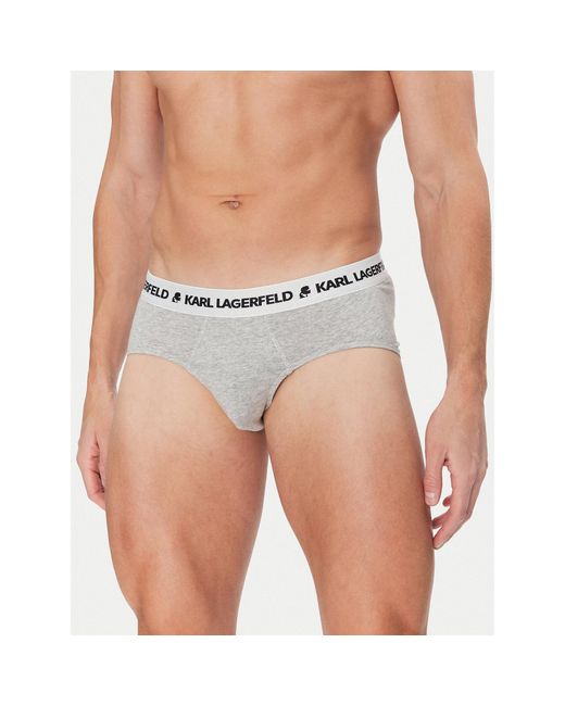 Karl Lagerfeld 3Er-Set Slips A1M47152 in Blue für Herren