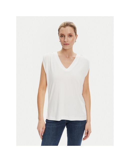 Guess White Bluse W5Yp52 Kcyw2 Regular Fit
