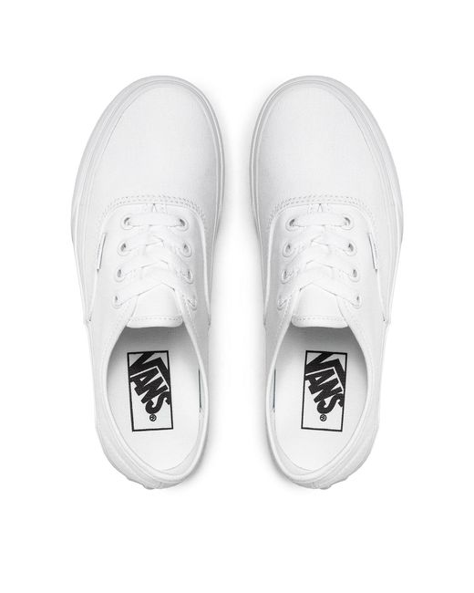 Vans White Sneakers Aus Stoff Authentic Vn000Ee3W00 Weiß