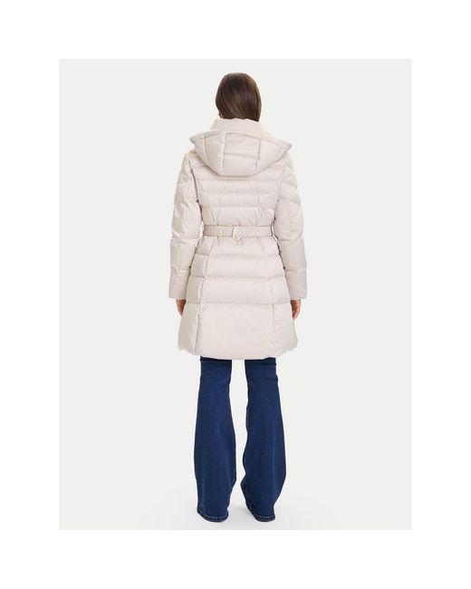 Guess White Daunenjacke W5Bl30 W2802 Écru Regular Fit