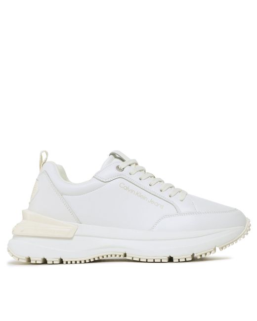 Calvin Klein Sneakers Chunky Runner Rec Lth-Tpu Insert Ym0Ym00680 Weiß in White für Herren