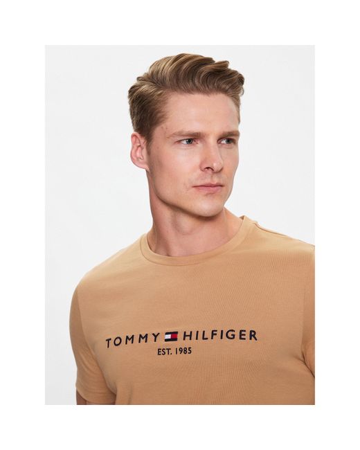 Tommy Hilfiger T-Shirt Logo Mw0Mw11797 Slim Fit in Blue für Herren