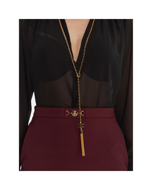 Elisabetta Franchi Red Bluse Ca-133-57E2-V400 Regular Fit