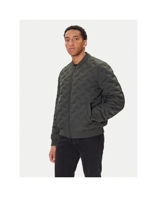 Geox Bomberjacke Spherica M5628R T3271 F3251 Regular Fit in Gray für Herren