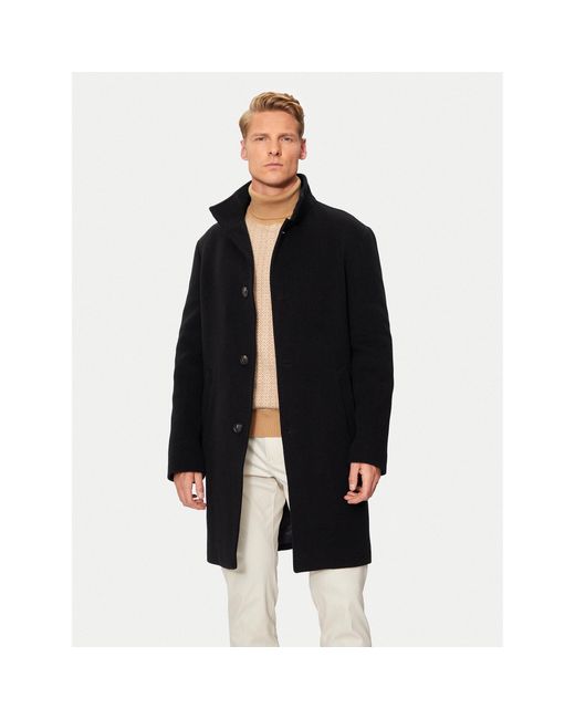 Tommy Hilfiger Wollmantel Mw0Mw37956 Regular Fit in Black für Herren