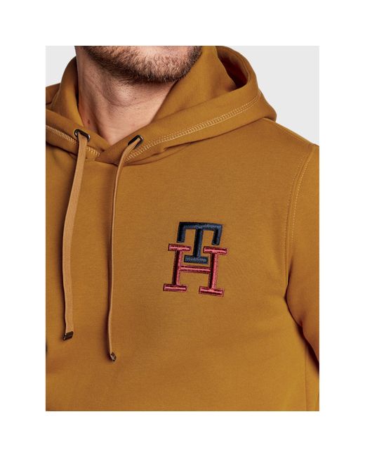 Tommy Hilfiger Sweatshirt Essential Monogram Mw0Mw28677 Regular Fit in Brown für Herren