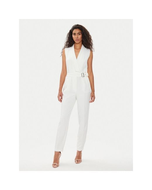 Morgan White Overall 241-Paros Weiß Straight Fit