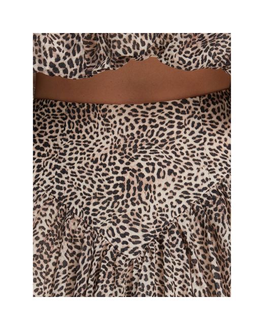 Bardot Brown Minirock Lissett Printed 59796Sb2 Regular Fit