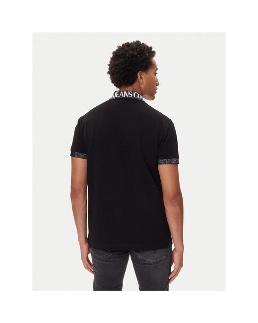 Versace Jeans Couture Poloshirt 79Gagt03 Cj01T Regular Fit in Black für Herren