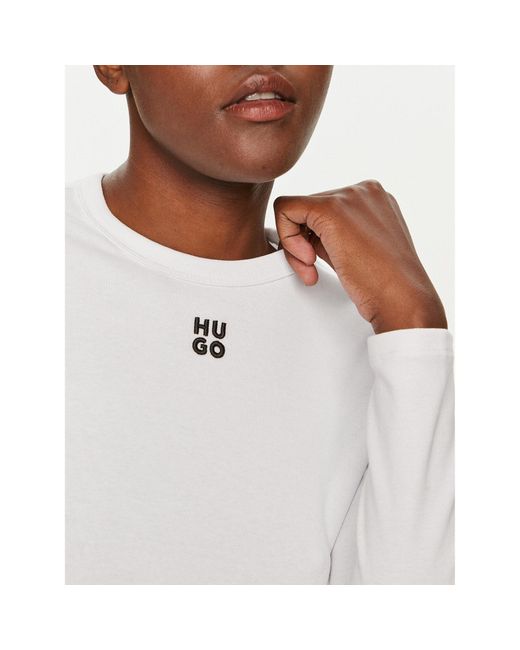HUGO Blue Bluse Dafilomena_3 50518378 Slim Fit