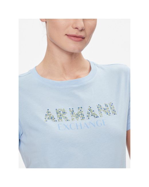 Armani Exchange Blue T-Shirt 3Dyt13 Yj8Qz 15Dd Regular Fit