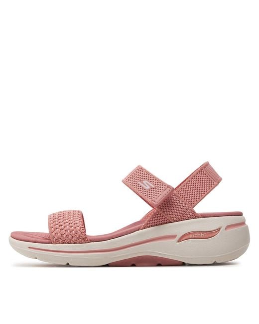 Skechers Pink Sandalen go walk arch fit sandal-polished 140264/ros fuchsia