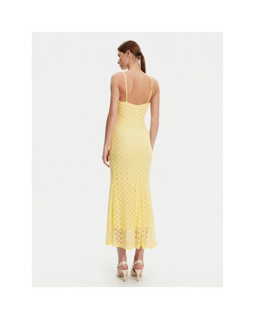 Bardot Yellow Coctailkleid 57998Db1 Regular Fit