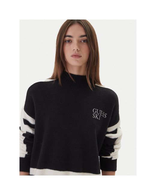 Guess Black Rollkragenpullover W5Br78 Z4242 Relaxed Fit