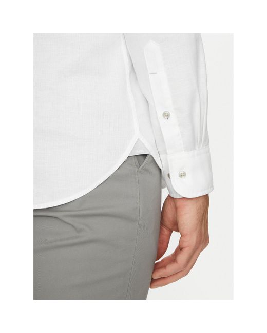 Michael Kors Hemd Mk0Ds01556 Slim Fit in White für Herren