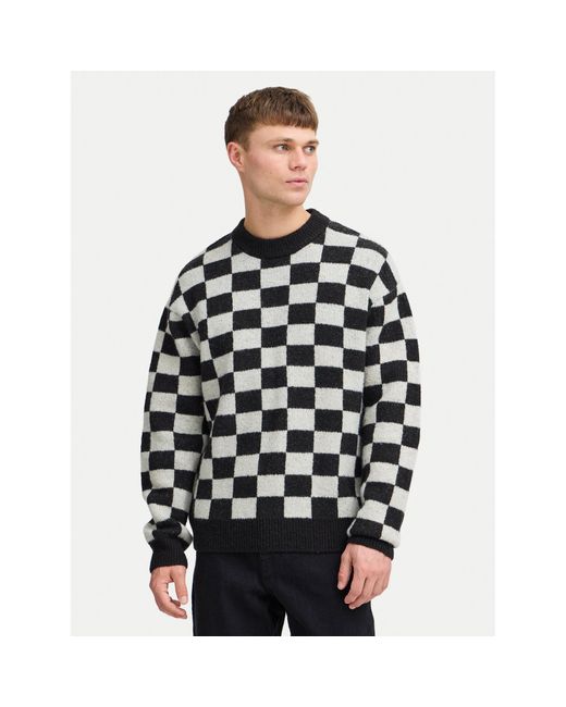 Solid Pullover Malloy 21108281 Regular Fit in Black für Herren