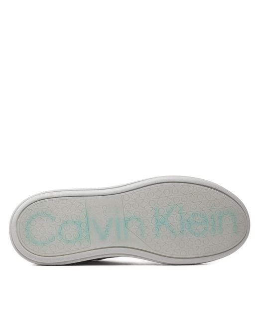 Calvin Klein Sneakers Low Top Lace Up W/ Stripe Hm0Hm01494 Weiß in White für Herren