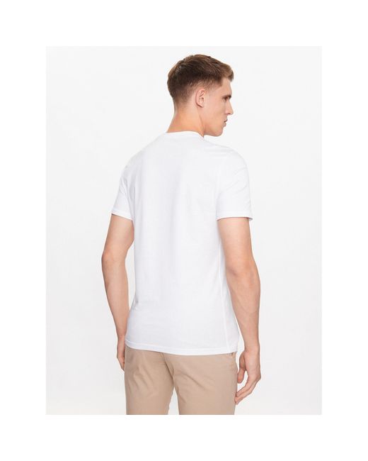 Guess T-Shirt M2Yi72 I3Z14 Weiß Slim Fit in White für Herren