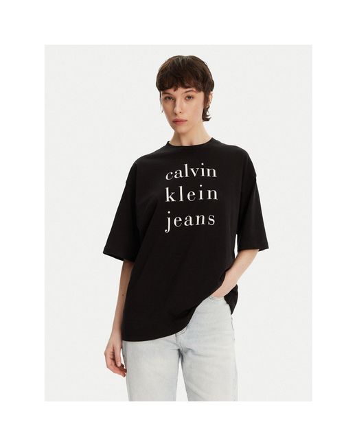 Calvin Klein Black T-Shirt Lv047B827G Relaxed Fit