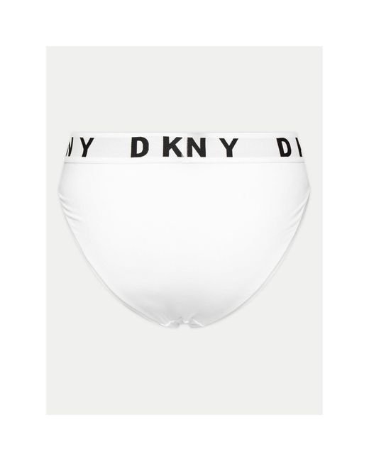 DKNY White Klassischer Damenslip Mit Hoher Taille Dk8505 Weiß